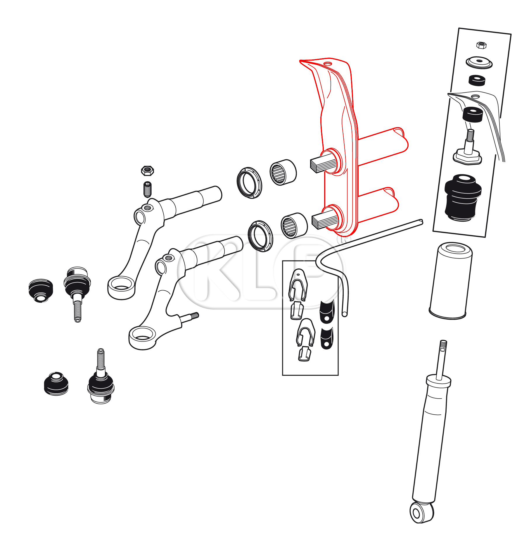 Front Axle Beam, year 08/65 on