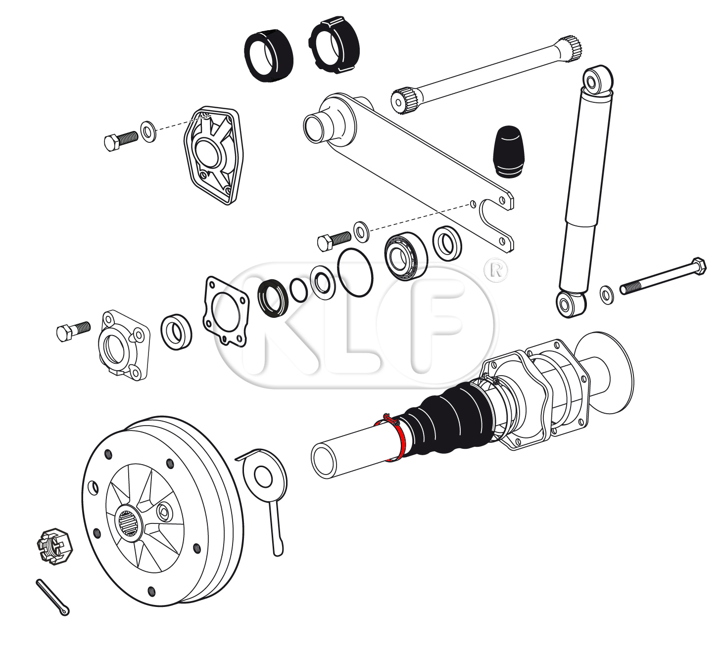 Clamp 50-70mm for axle boot