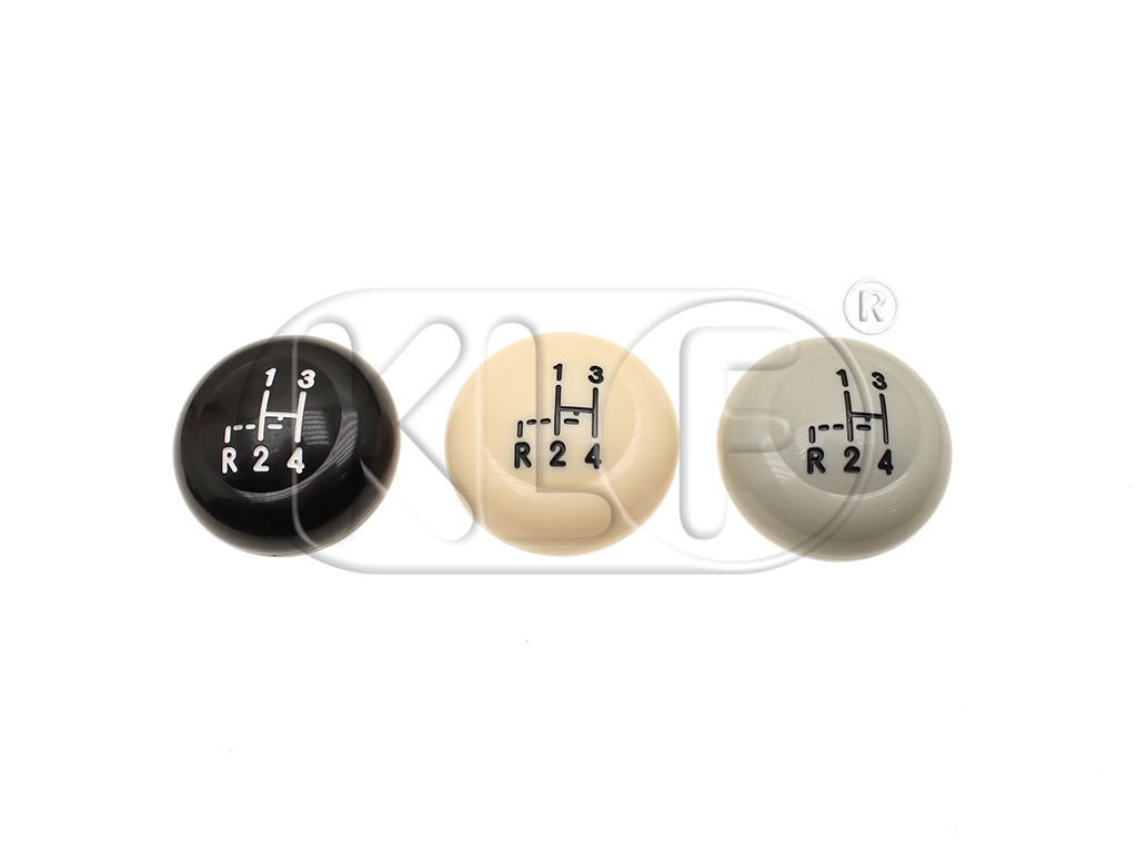 Shift Knob, black, year 8/67 on, with shift diagram