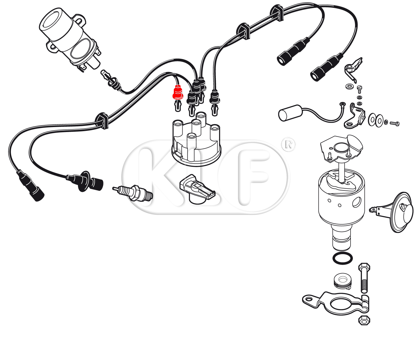 Rubber Seal for Distributor Cap and Ignition Coil