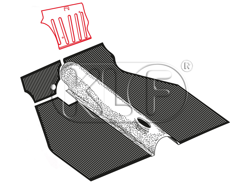 Foot rest, convertible, year 08/70 (only 1302/1303)