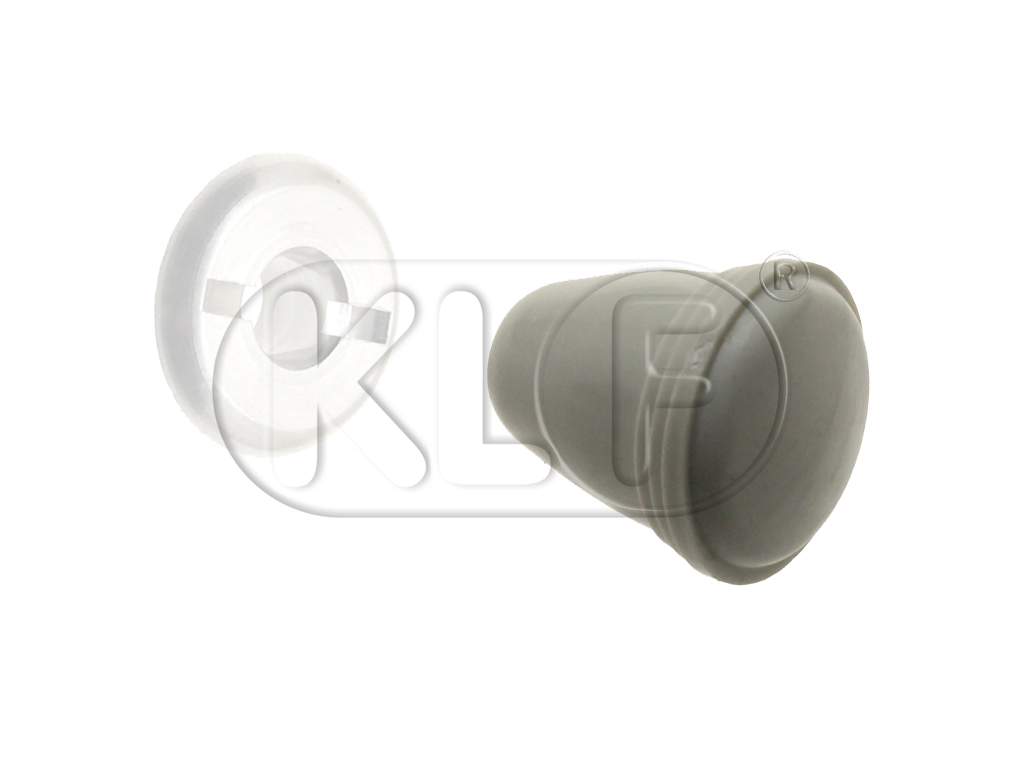 Knob for Light Switch / Choke / Ashtray, grey, 5 mm thread, year thru 7/66