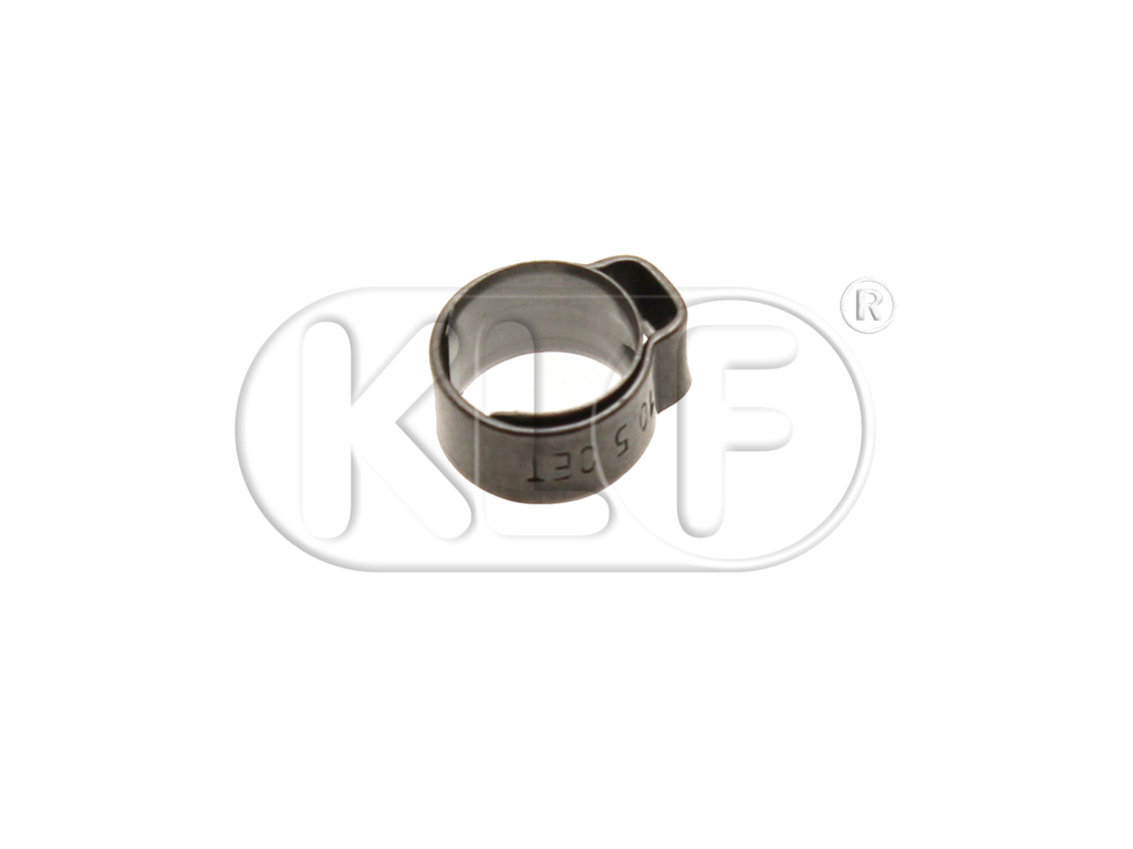 Stepless Ear Clamp, stainless steel, for vacuum and water hose 3,5mm