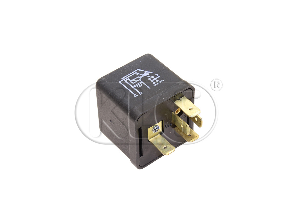 Headlight Relay with Mounting Clip, 12 Volt