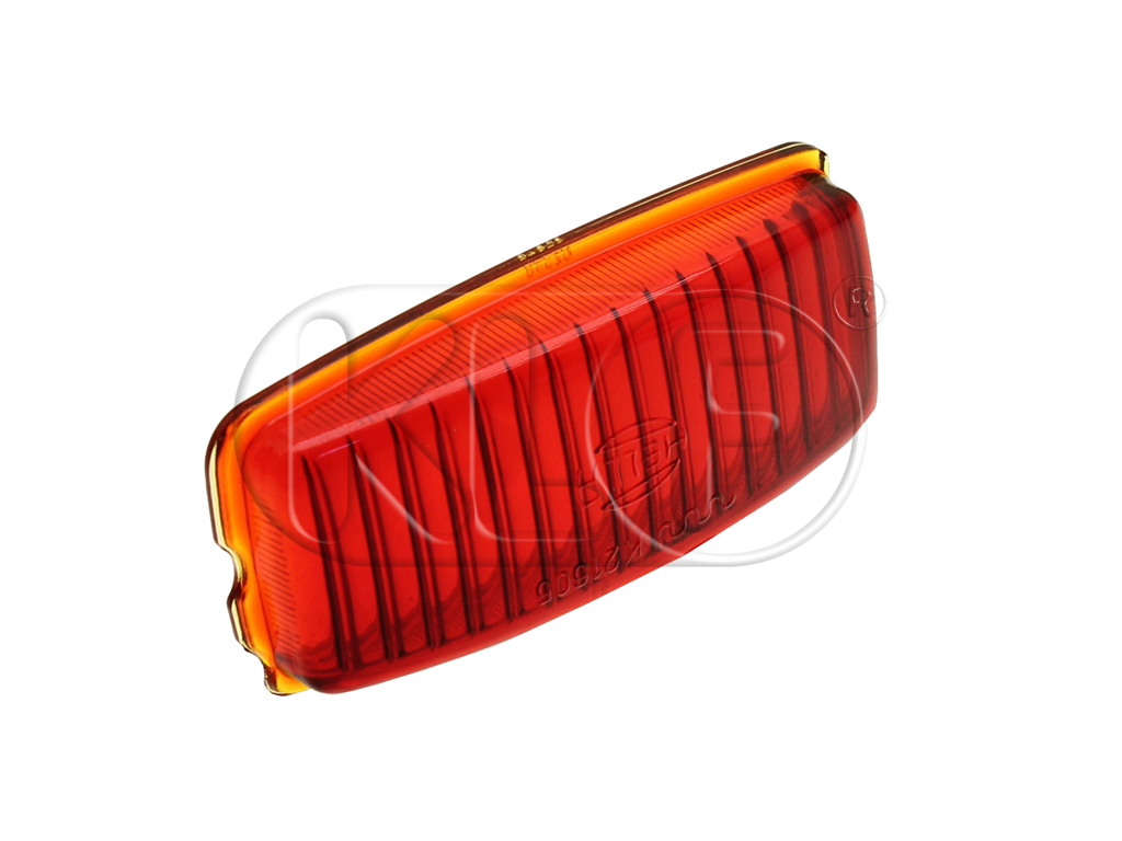 Glas für Rückfahrscheinwerfer, rot, Kunsstoff, Hella, bis Bj. 07/67
