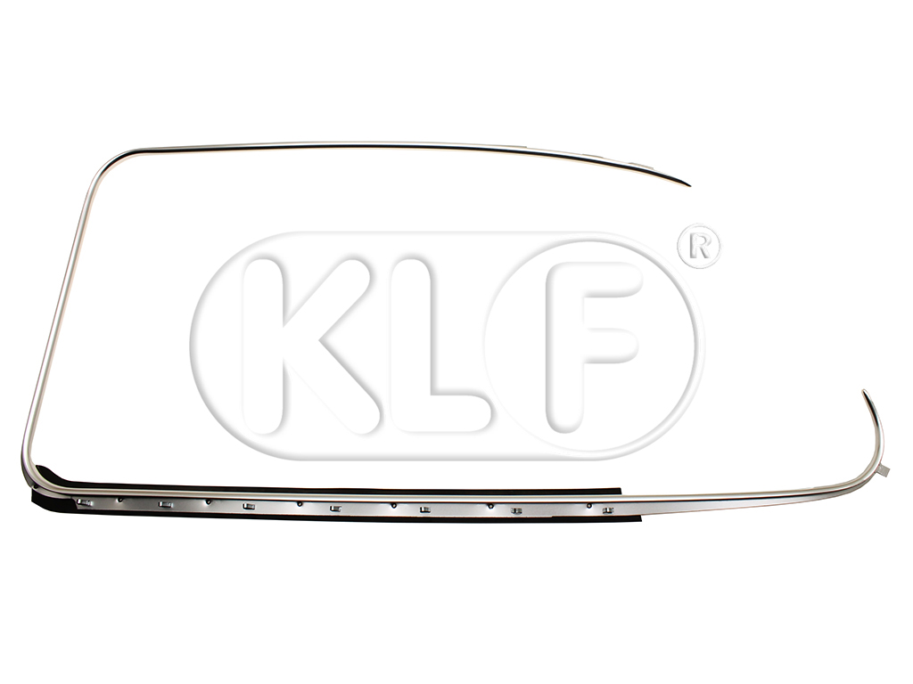 Door Window Scraper outer right with chrome molding, Top Quality,year 08/64 on