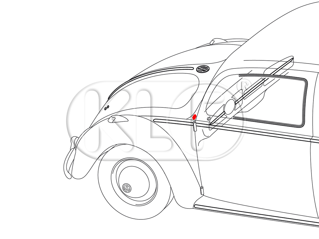 Plug for antenna opening, year 08/67 on