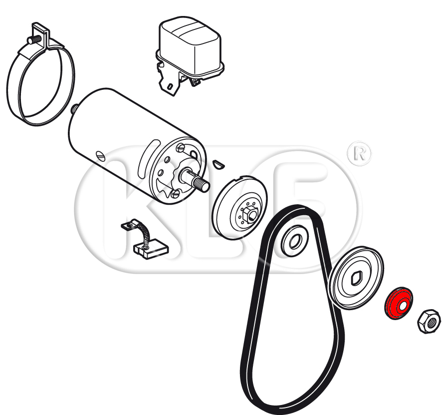 Generator Pulley Dished Washer