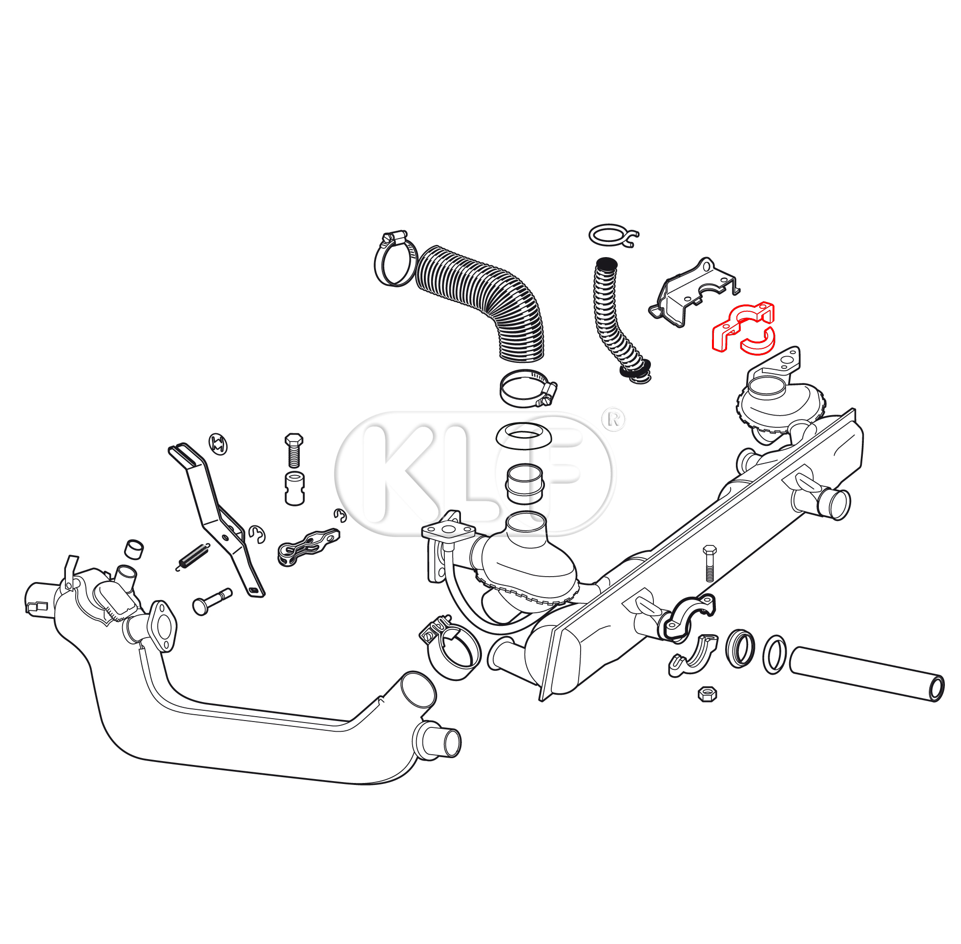 Manifold Heat Riser Insulation Kit. year 1/63 on