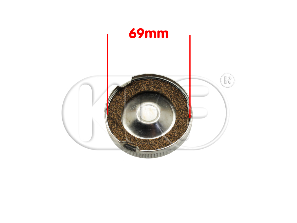 Gas Cap, year 8/60-7/67, Diameter 69mm