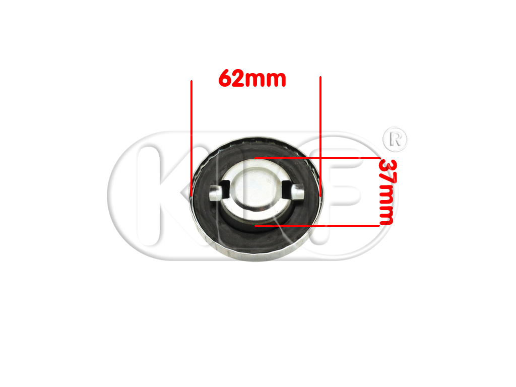 Gas cap, year 8/60-7/67, Diameter 62mm