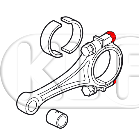 Connecting Rod Nut, 29-37 kW (40-50 PS) M9 x 1, year 1/66 on