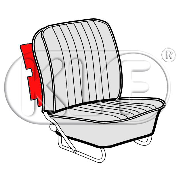 Schutzplatten für Sitzlehne, Paar, Bj. 08/55 - 07/64