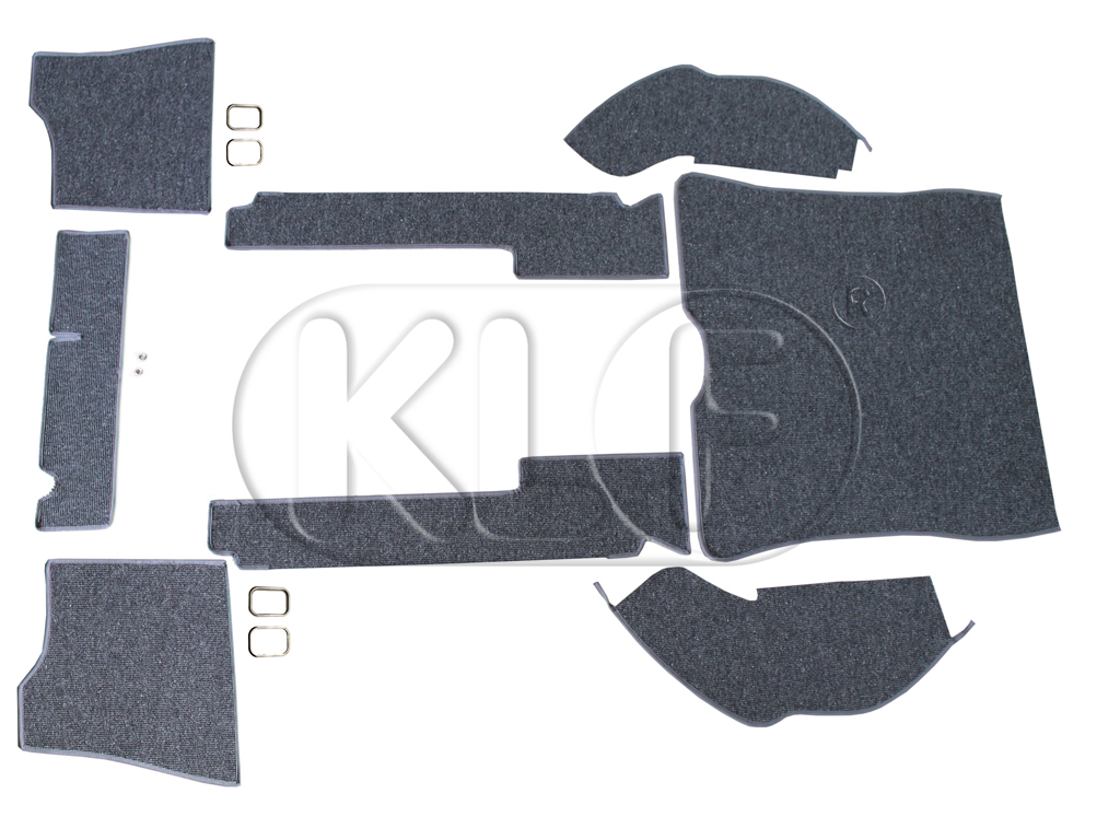 Carpet Set, sedan german square weave, year 08/56 - 59 ( thru chassis # 215469 )