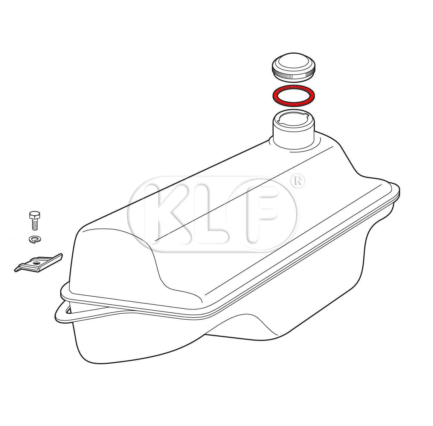 Tankdeckeldichtung bis Bj. 07/54