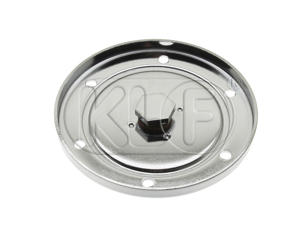 Oil Strainer Cover with Drain Hole, 25-37 kW (34-50 PS), chrome