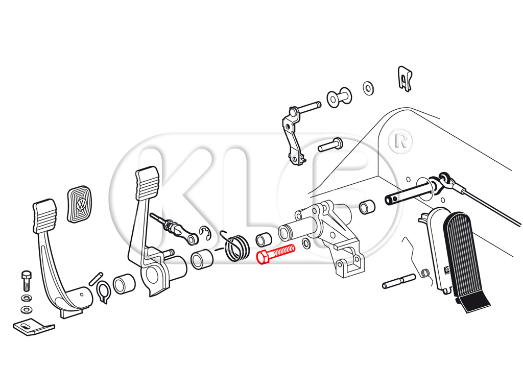 Bolt for Pedals Assembly