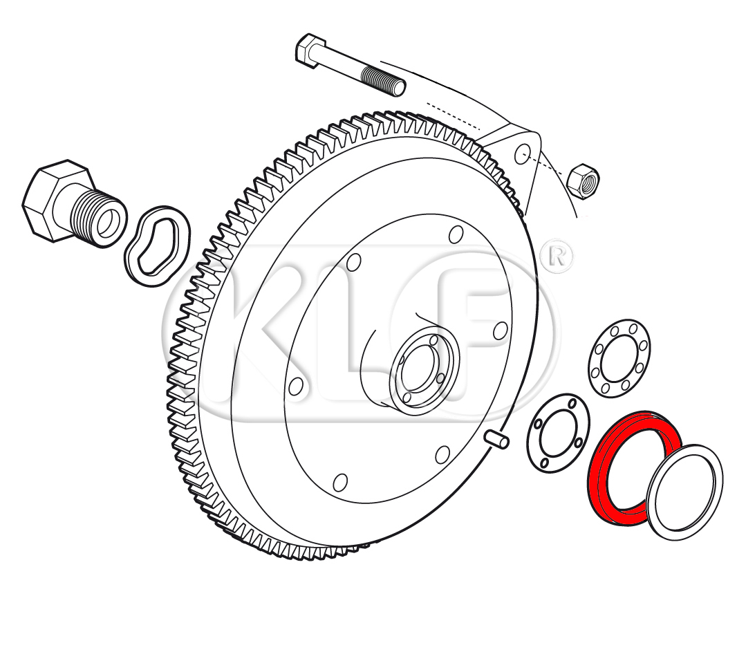 Flywheel Seal, 18-22 kW (25-30 PS)