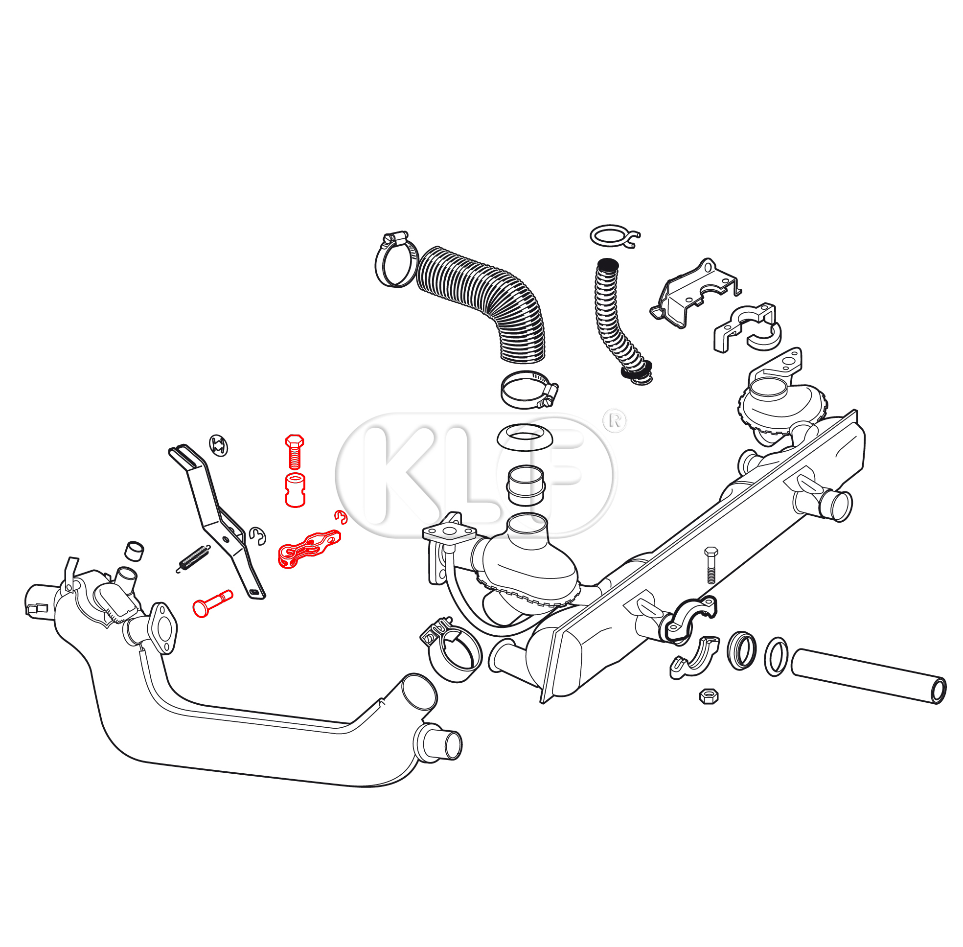 Clamp Kit, heater cable