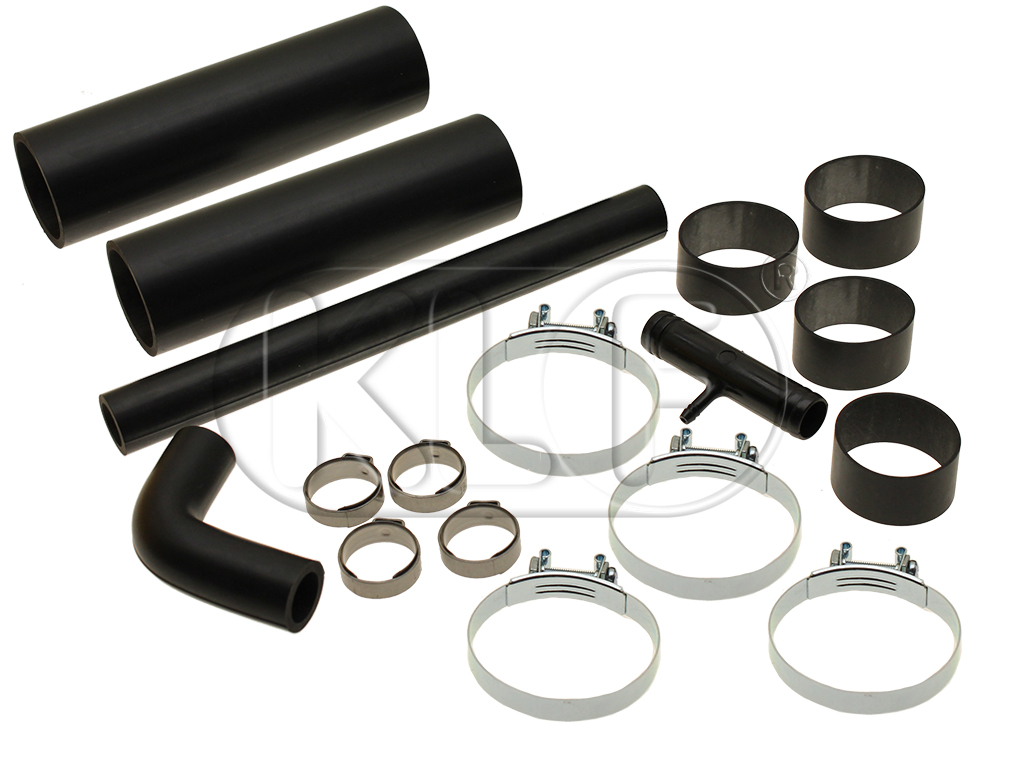Fuel tank rubber hose and clamp kit, year mid 68 - 07/70 (starting at chassis # 118895515) 