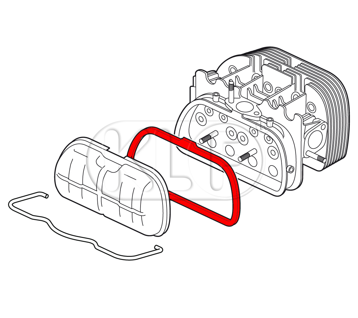 Gasket for Valves Cover, 25-37 kW (34-50 PS)