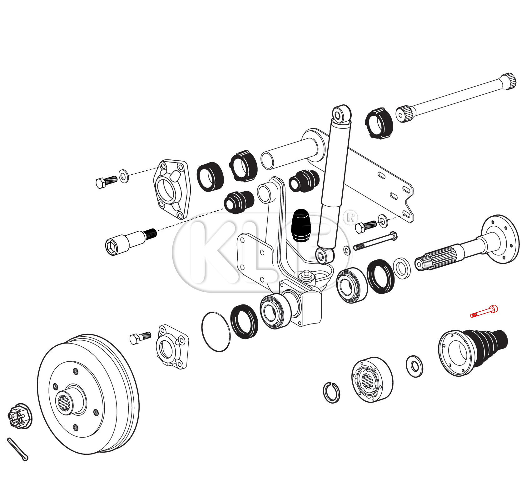 Socket Head Bolt, IRS axle