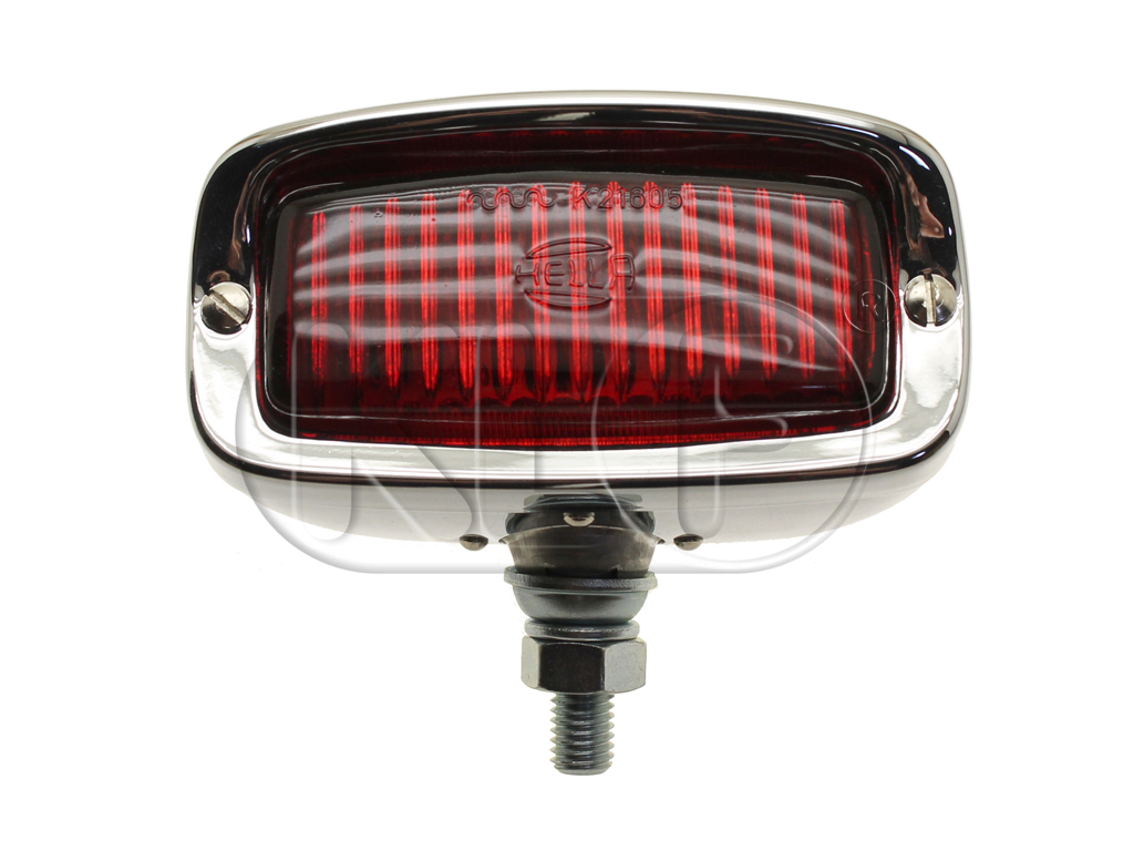 Brake Light / Fog Light, Hella, chrome, square shape