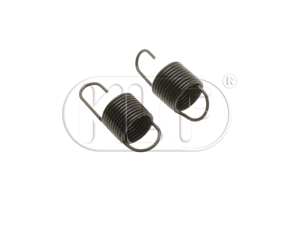 Seat Locking Hook Spring, pair, year 8/70-7/72 and year 08/76 on Seat Locking Hook Spring, pair, year 8/70-7/72 and year 08/76 on