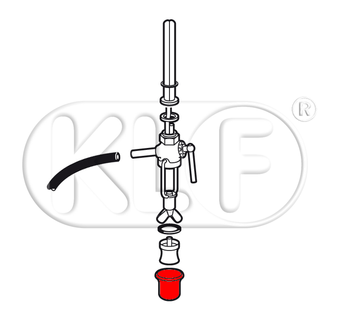 Filtergehäuse für Benzinhahn, bis Bj. 07/55