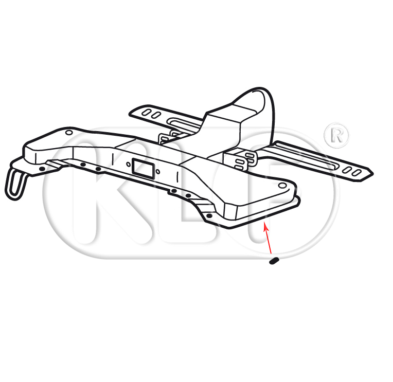 Plug to cover hole under the framehead, only 1302/1303