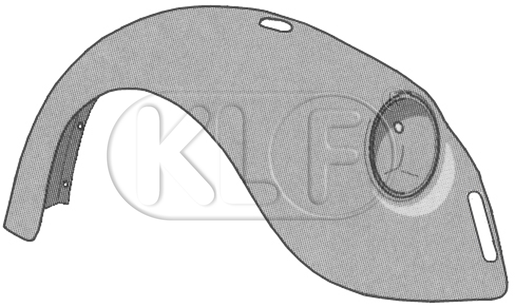 Fender front right, not 1302/1303, year 08/67 - 07/74