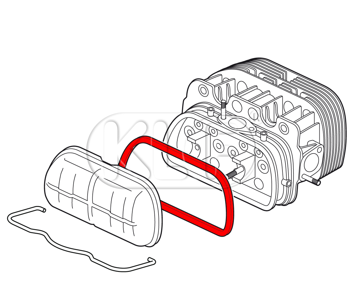 Gasket for Valves Cover, 18-22 kW (25-30 PS)