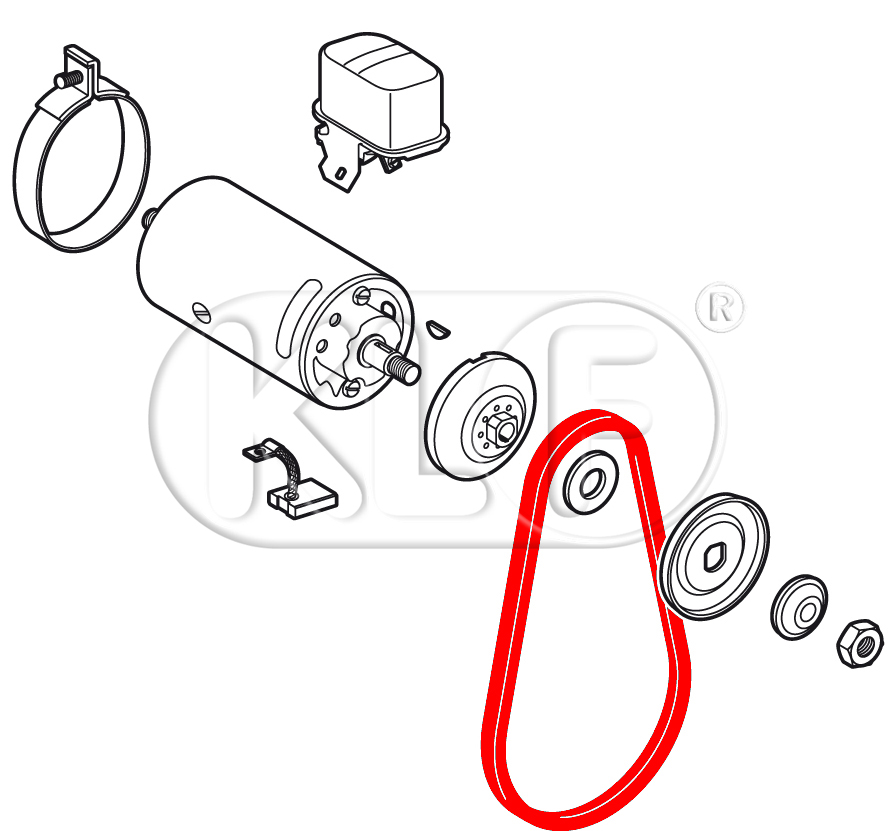 Keilriemen 13 x 850Li, 18kW (25PS), bis Bj. 03/53