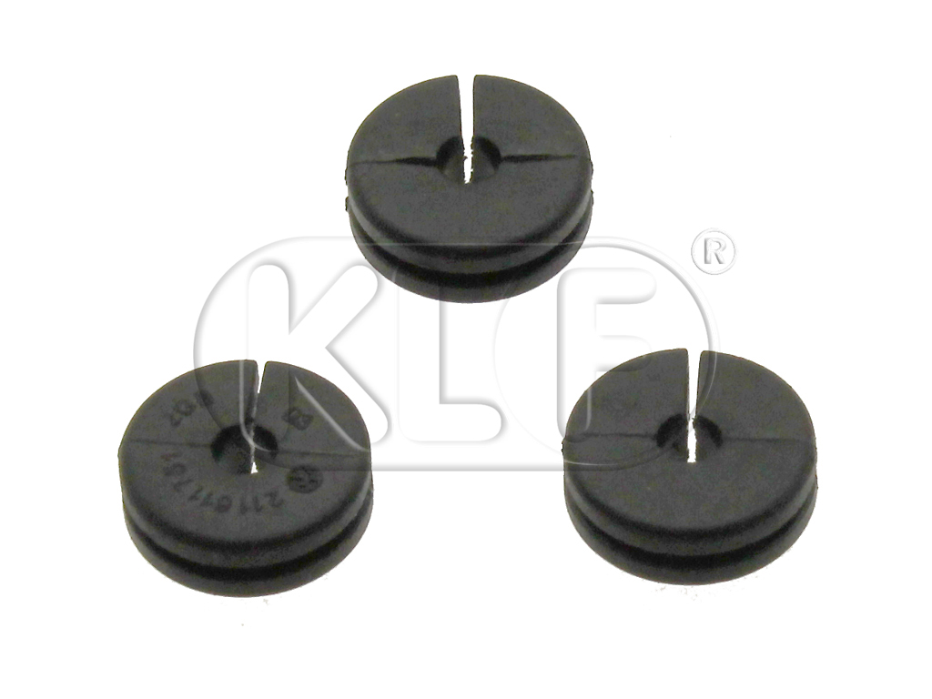 Rubber Grommet, brake line to chassis, set of 3