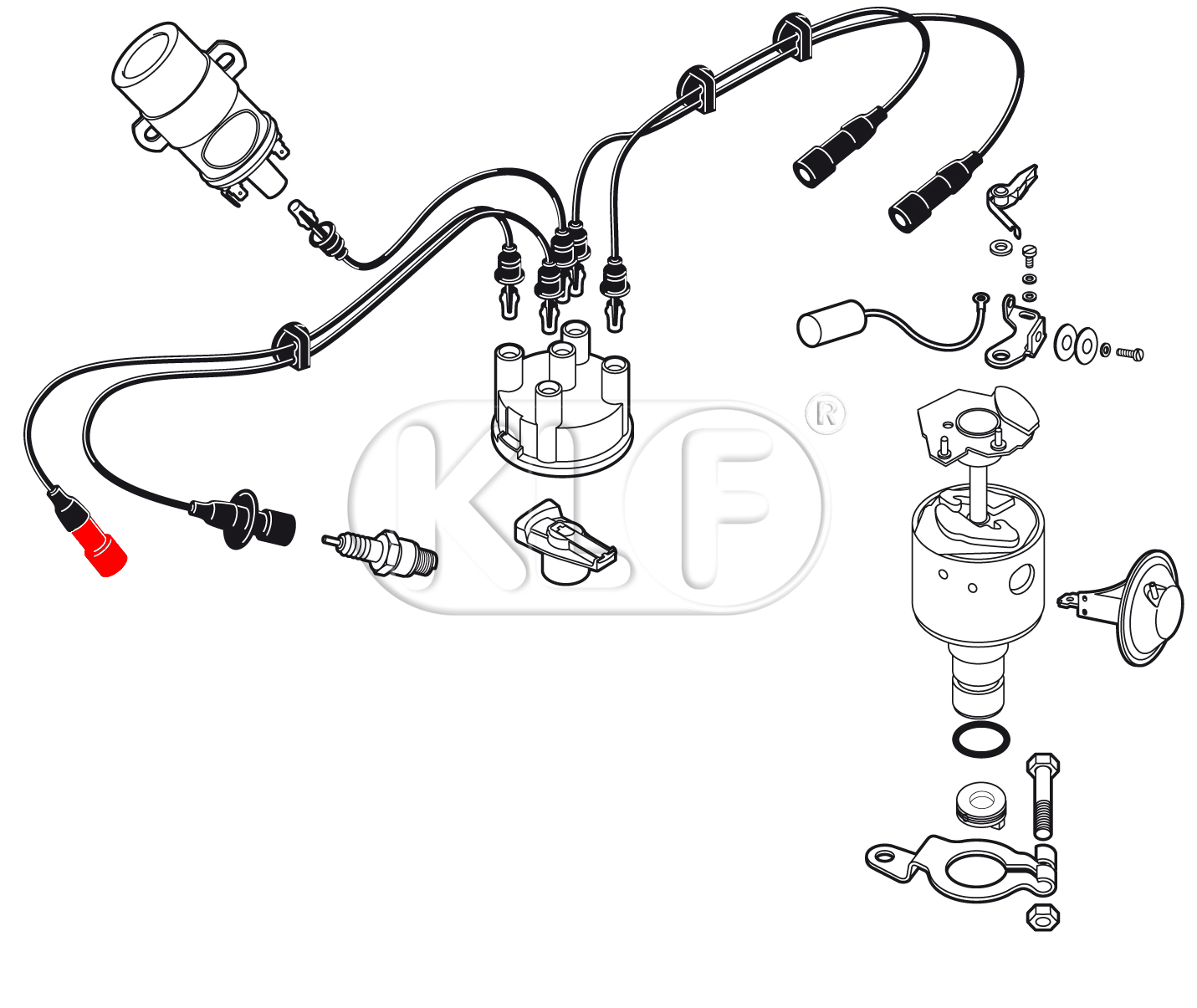 Kerzenstecker (1 K-Ohm)