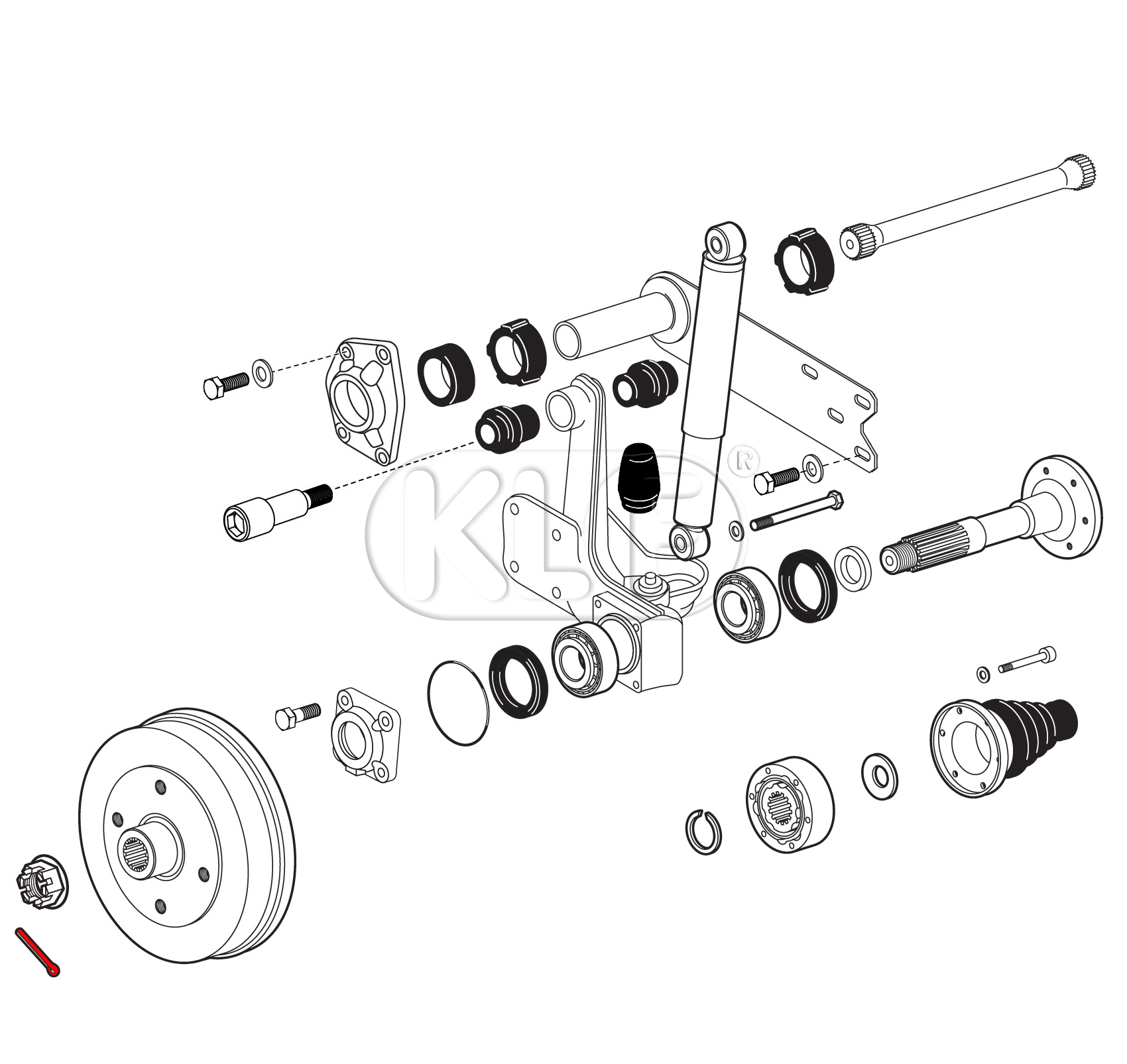 Rear Axle Nut Cotter Key