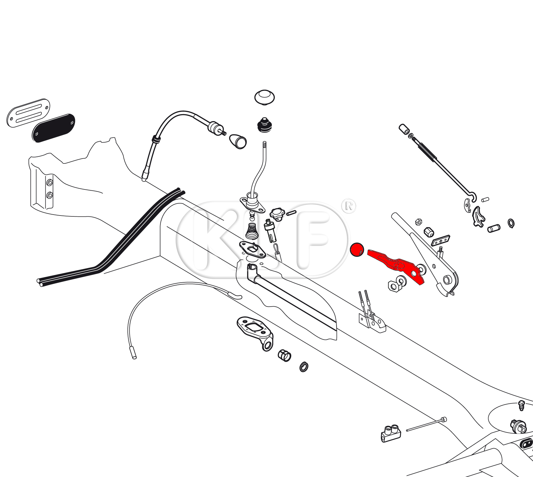 Lever for Heater Cable, pair