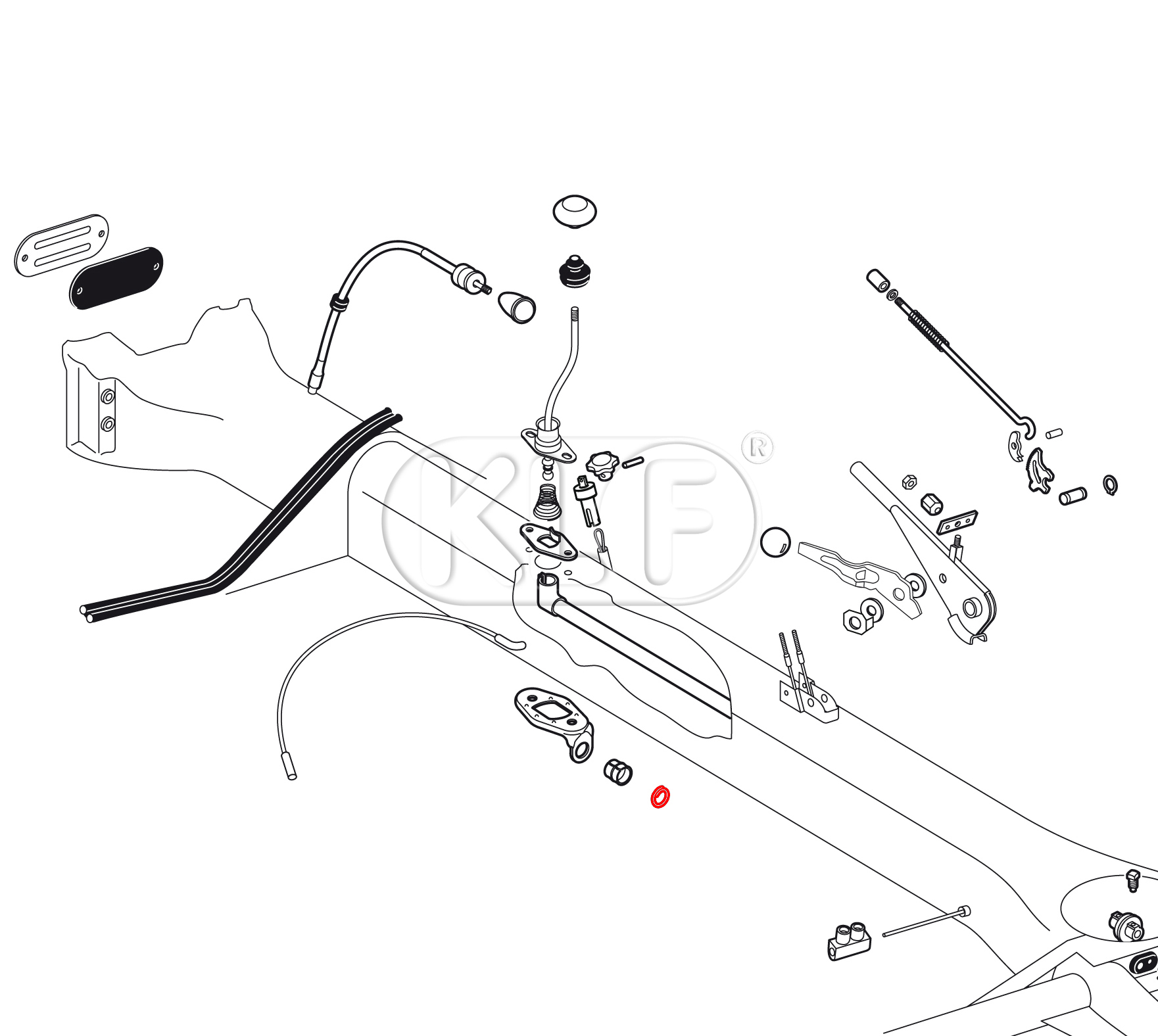 Shift Rod Bushing Retaining Clip