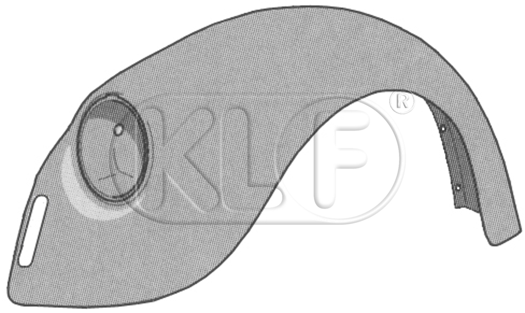 Kotflügel vorne links ab Bj. 08/74, (nicht 1303)
