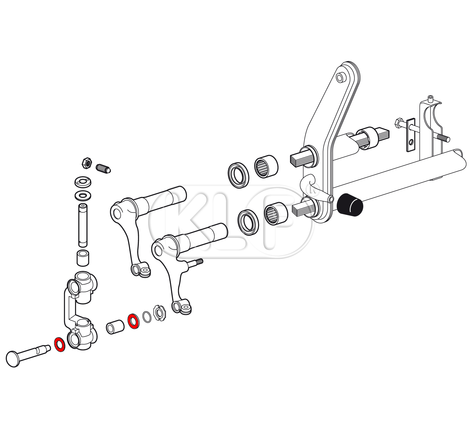 Link Pin Shim, year thru 07/65