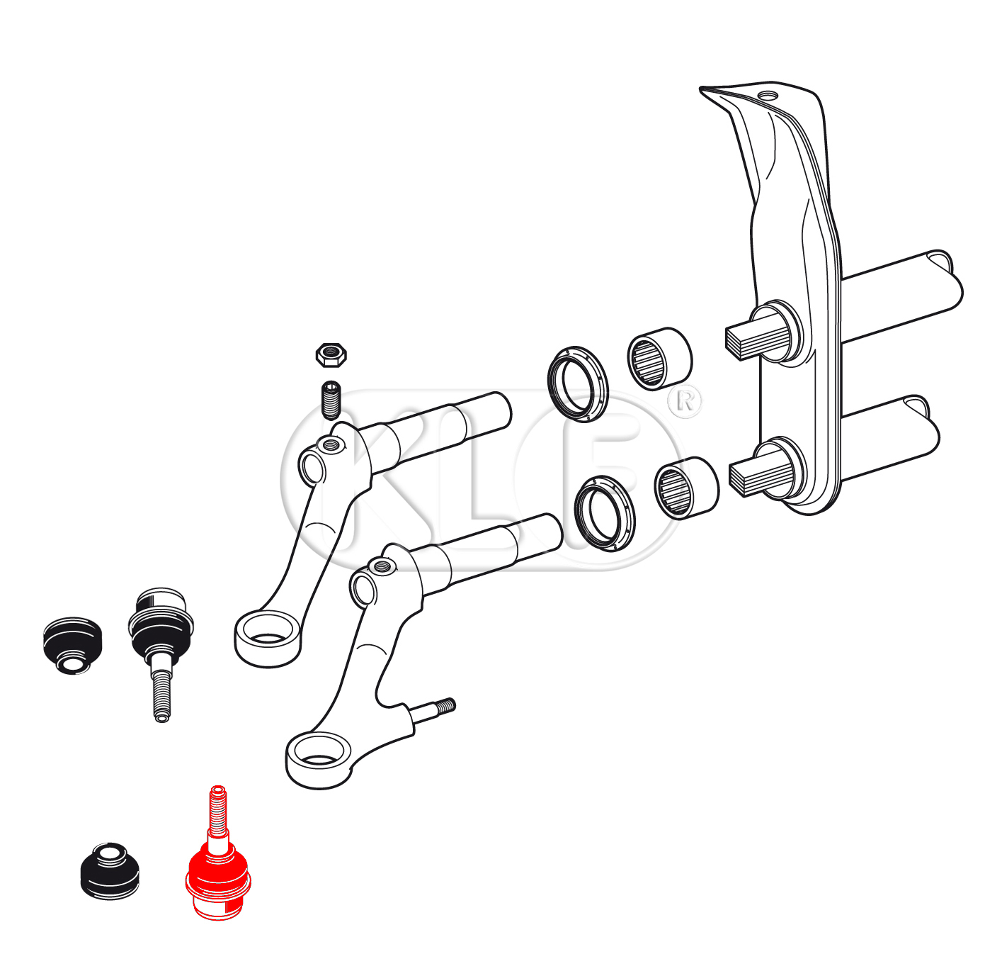 Ball Joints, lower, year 8/65 on, not 1302/1303