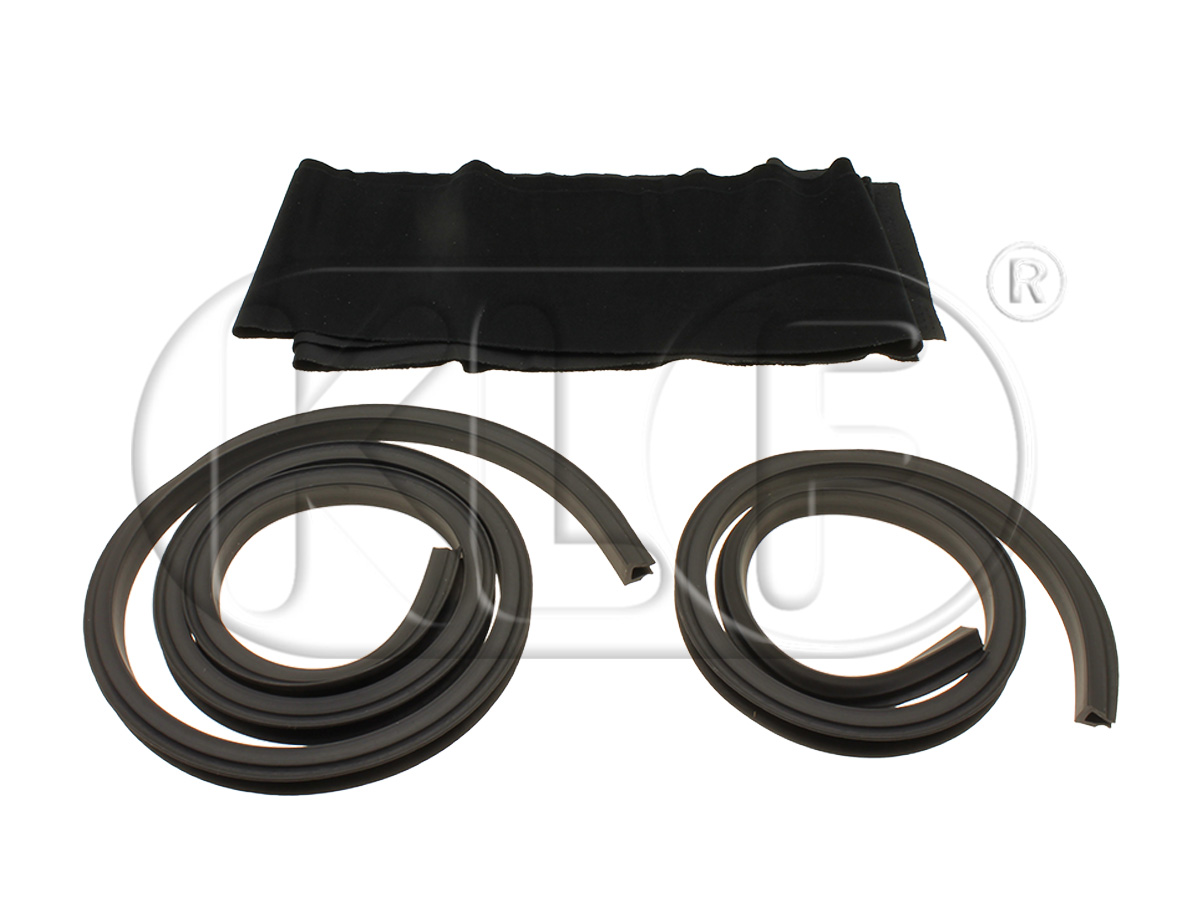 Door window rubber profil and felt, top & rear, year thru 09/52 Door window rubber profil and felt, top & rear, year thru 09/52