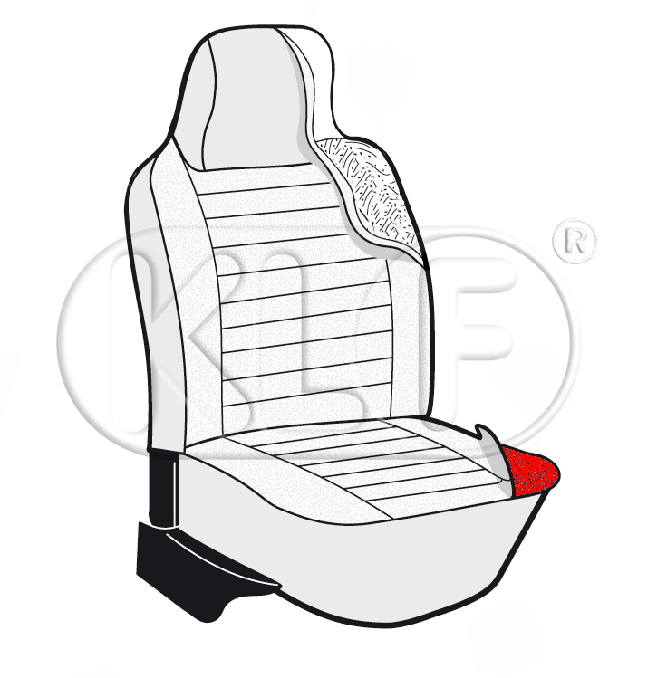 Polster für Sitzunterteil, Bj. 08/72 - 07/75