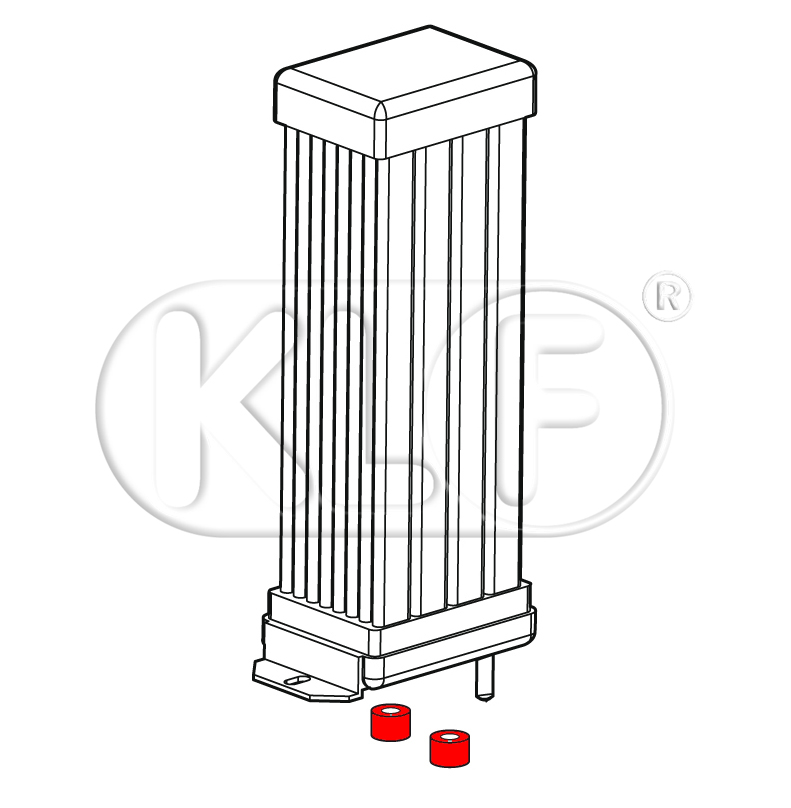 Oil Cooler Seal, year thru 7/70