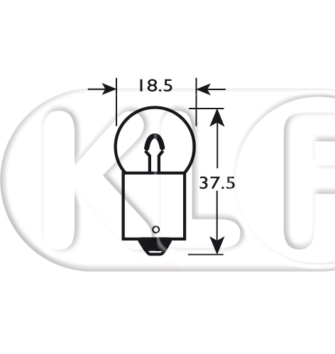 Glühbirne, Kennzeichenleuchte, 6 Volt 10W