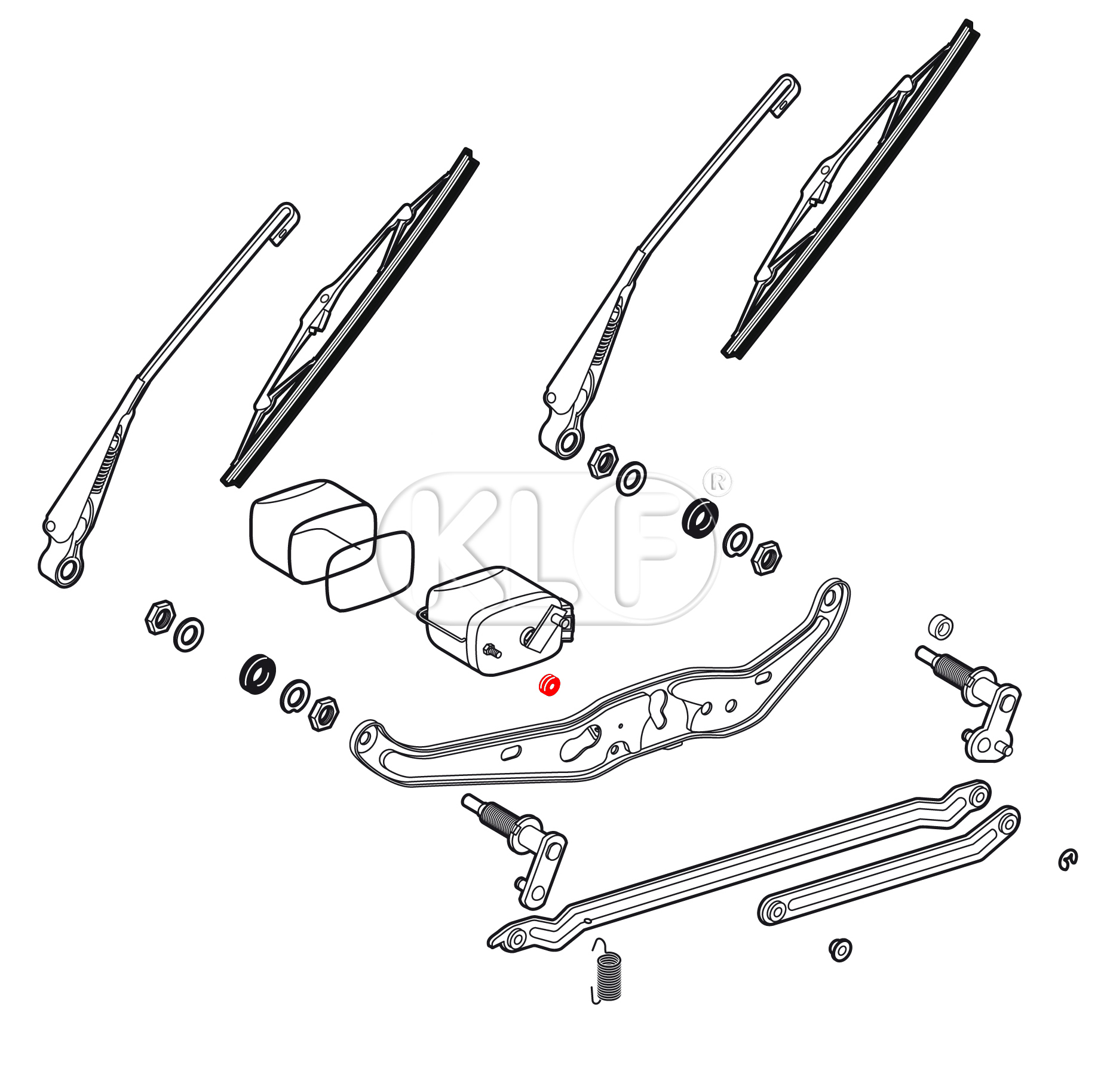 Grommet, wiper shaft assembly to cowl