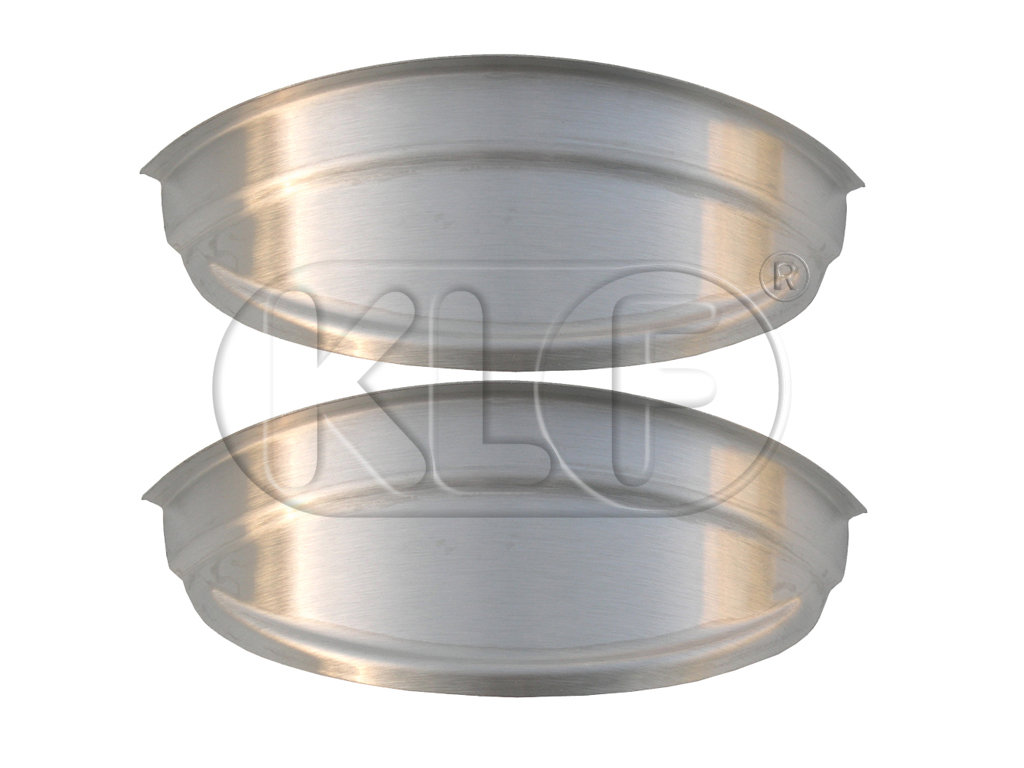 Schirmchen für Scheinwerfer, Edelstahl, Paar, Bj. 08/67 - 07/73