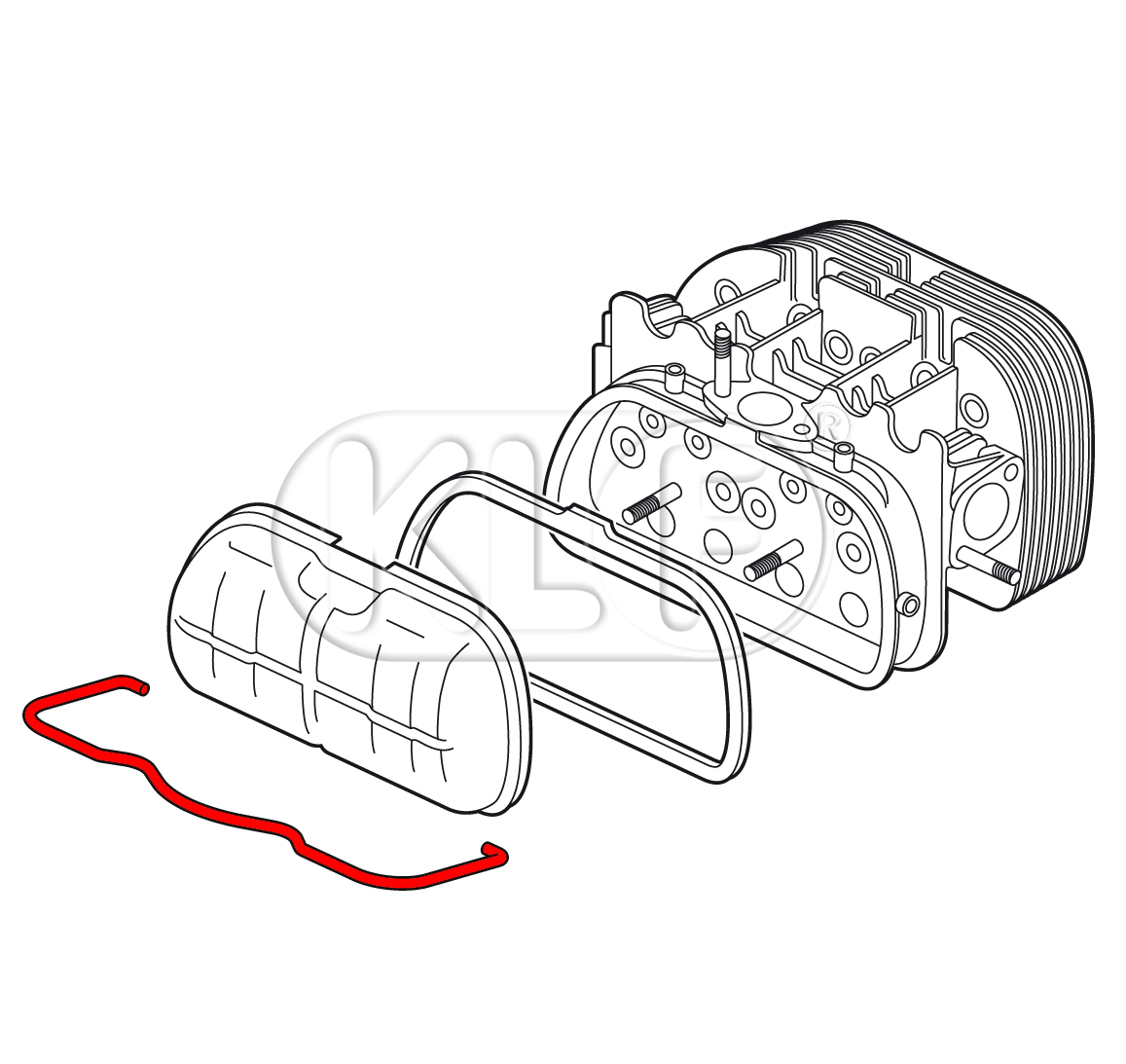 Clip For Valve Cover, 25-37 kW (34-50 PS)