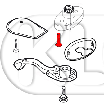 Screw for sunroof Gear