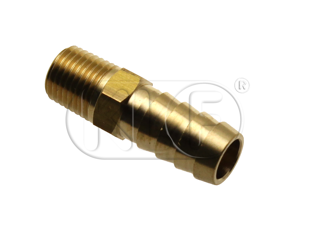 Nipple with outside thread, 1/4“ NPT for 13mm hose (1/2“)